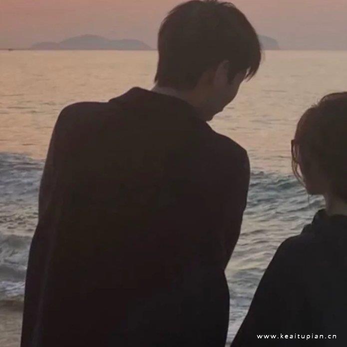 复古滤镜唯美真人一对两张情侣头像大全