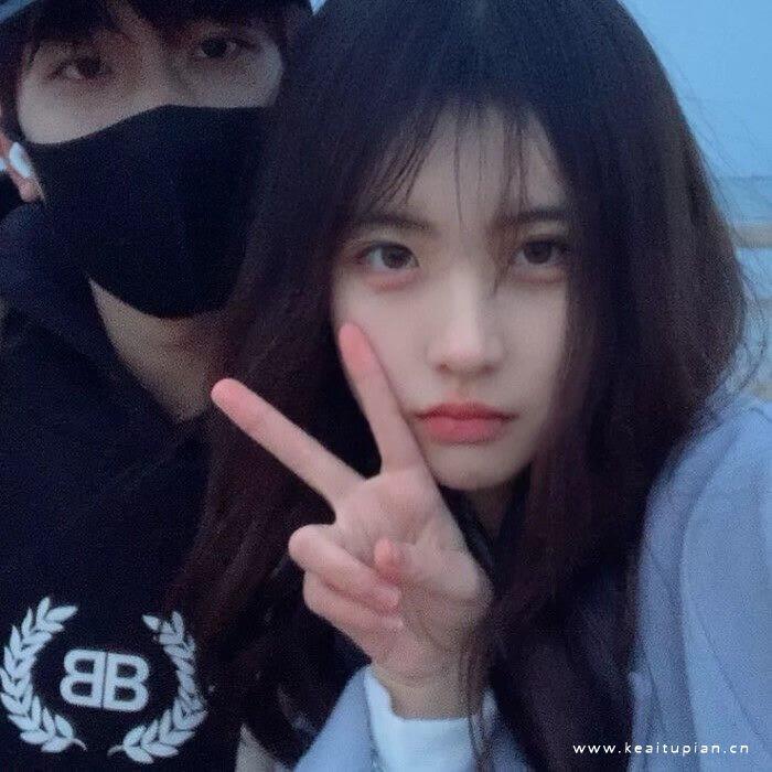 复古滤镜唯美真人一对两张情侣头像大全