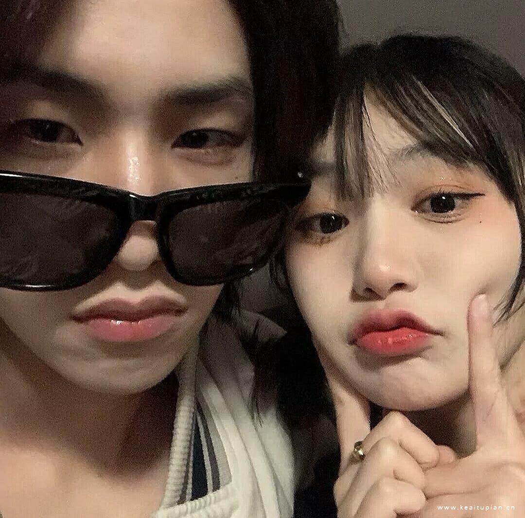 复古滤镜唯美真人一对两张情侣头像大全