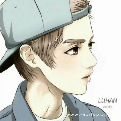 超可爱的鹿晗卡通高清微信头像