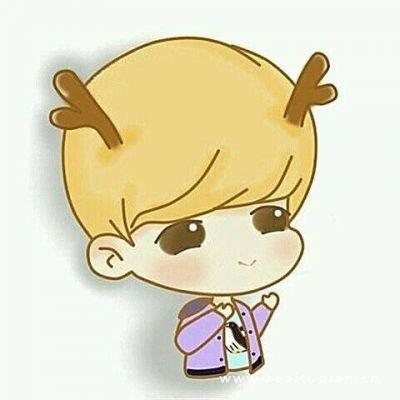 超可爱的鹿晗卡通高清微信头像