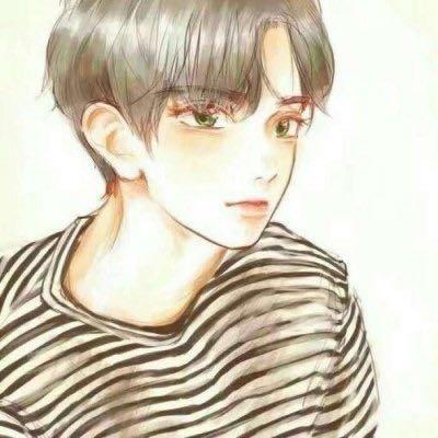 气质甜美的男生动漫手绘头像 没心没肺快乐加倍