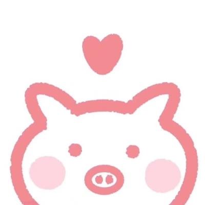 头顶英文的可爱卡通小动物手绘头像图片