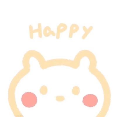 头顶英文的可爱卡通小动物手绘头像图片