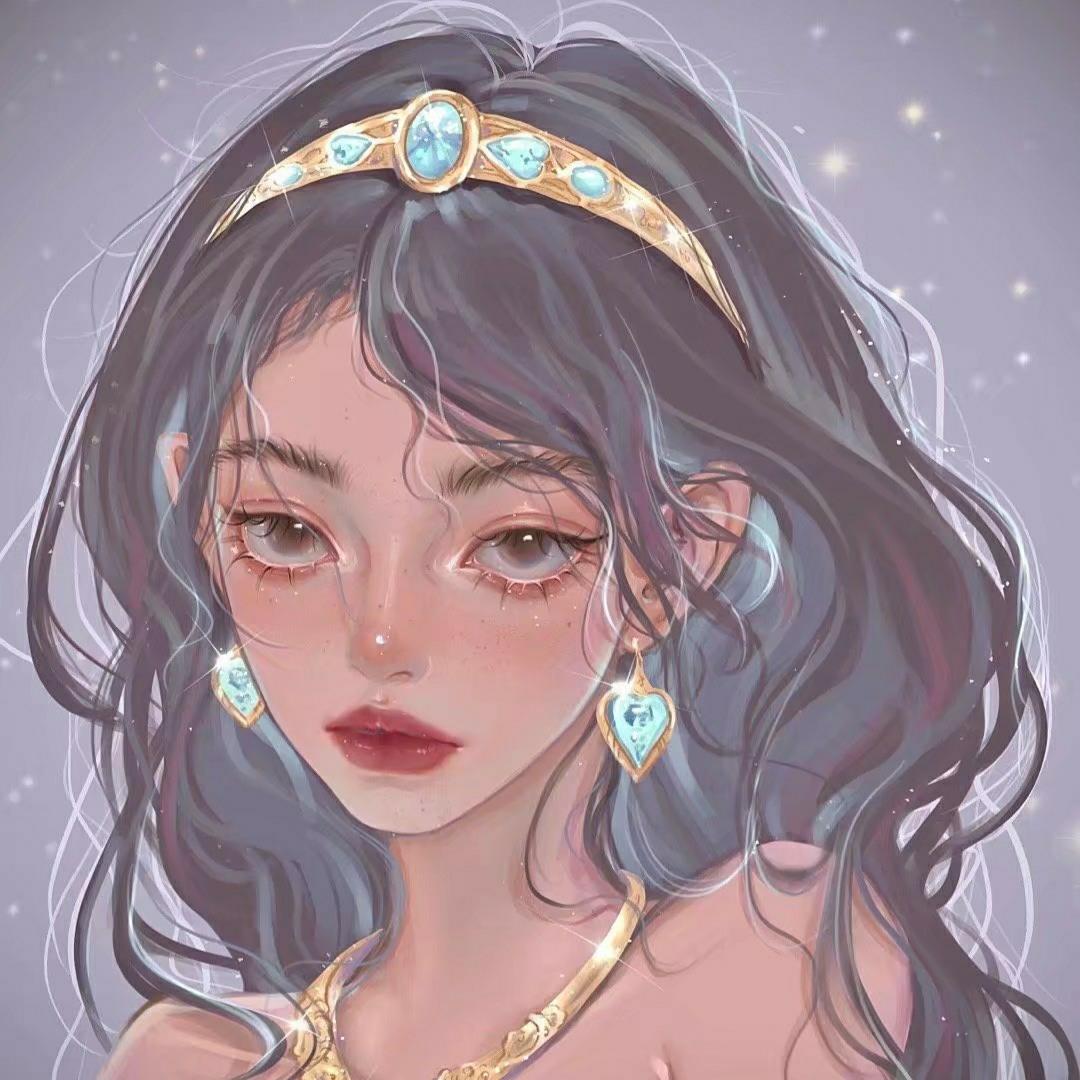 唯美个性的手绘动漫女生高清头像图片