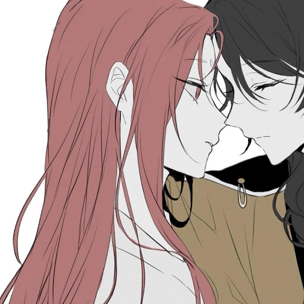 好看的动漫手绘情侣微信头像图片