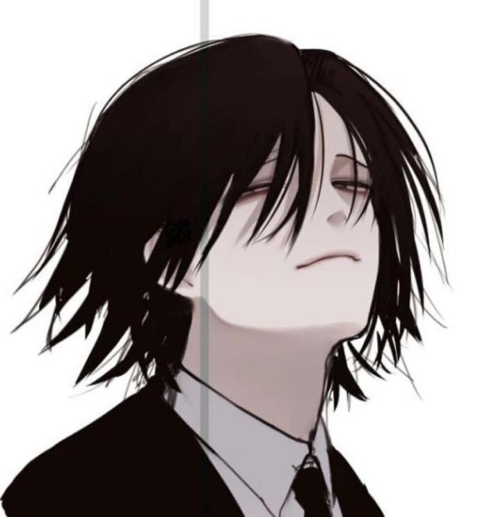 个性冷酷的手绘动漫男生高清头像图片