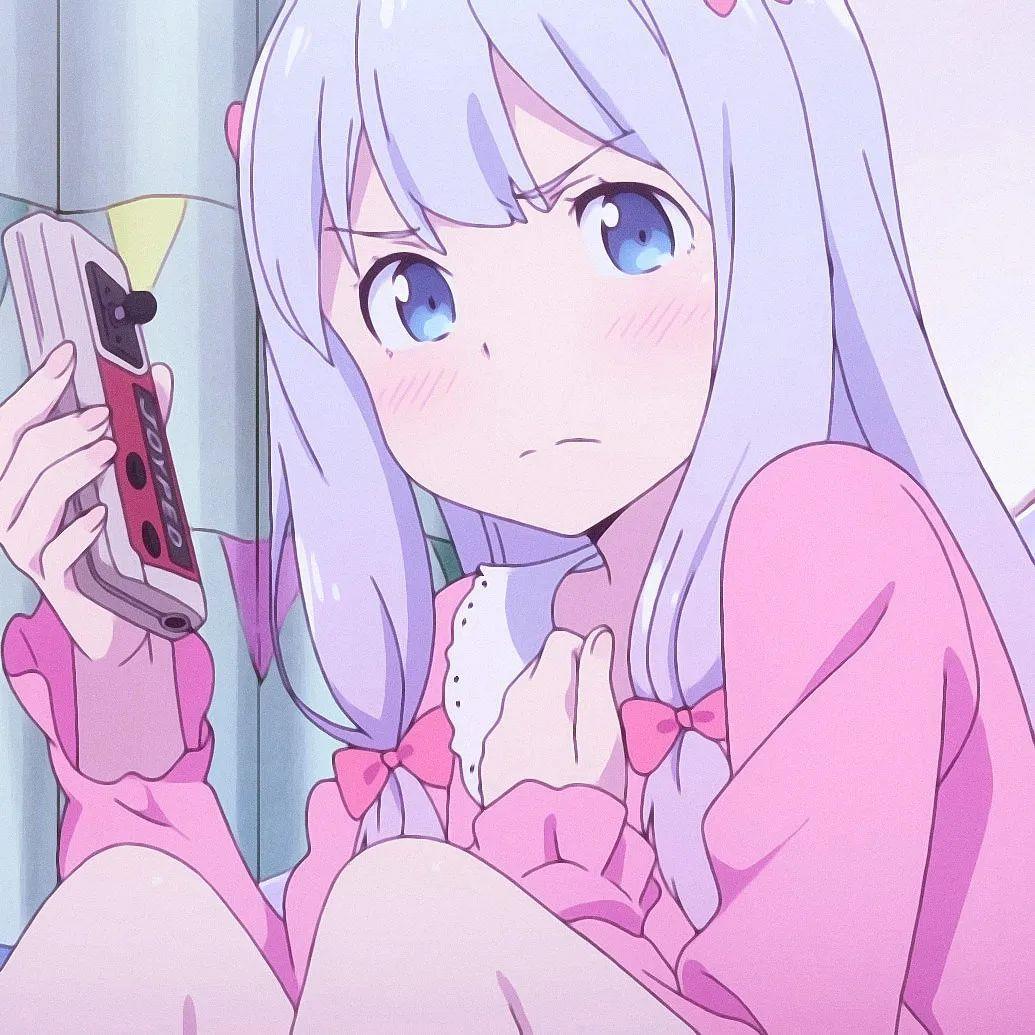 可爱的漫画女生粉嫩qq高清头像图片