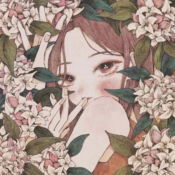 女生个性手绘动漫微信高清头像图片