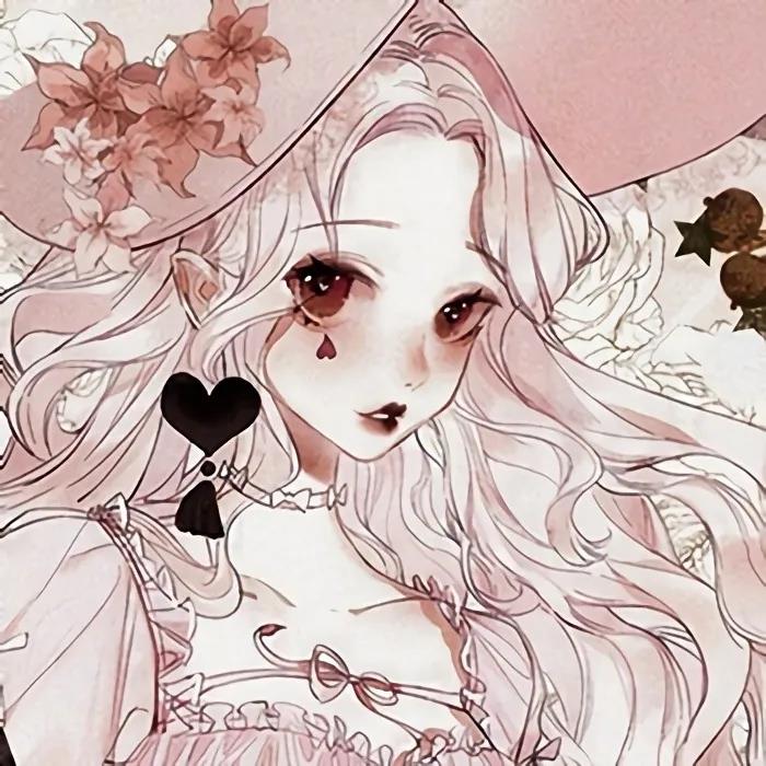 女生个性手绘动漫微信高清头像图片