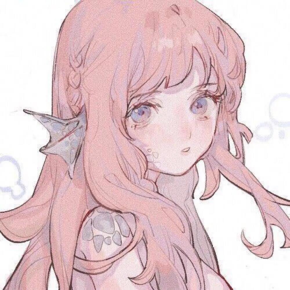 女生个性手绘动漫微信高清头像图片