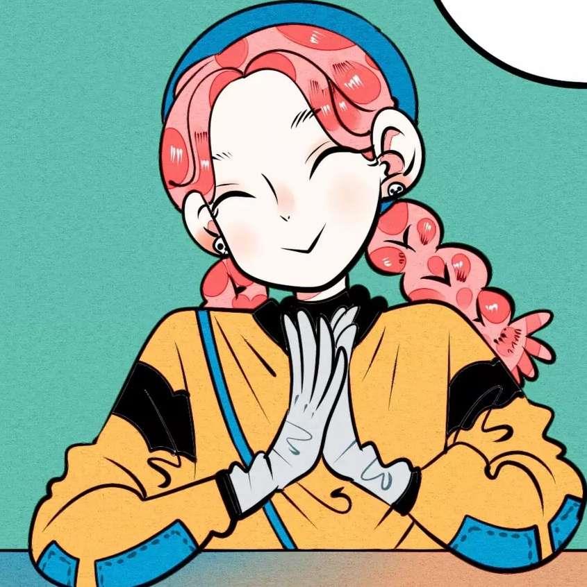 好看的创意漫画女生闺蜜手绘头像图片