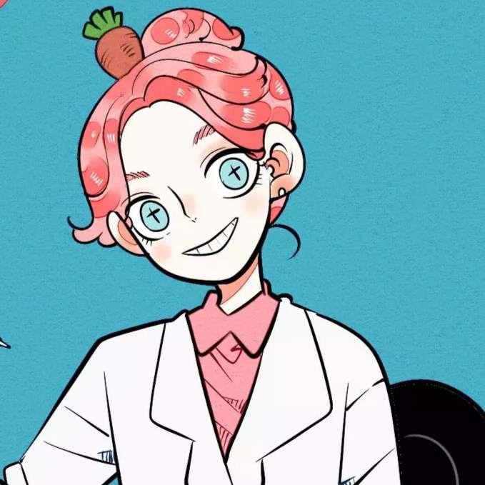 好看的创意漫画女生闺蜜手绘头像图片