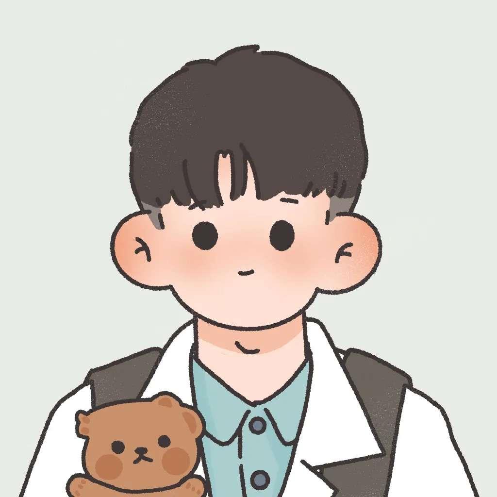 简约好看的手绘女生qq头像图片