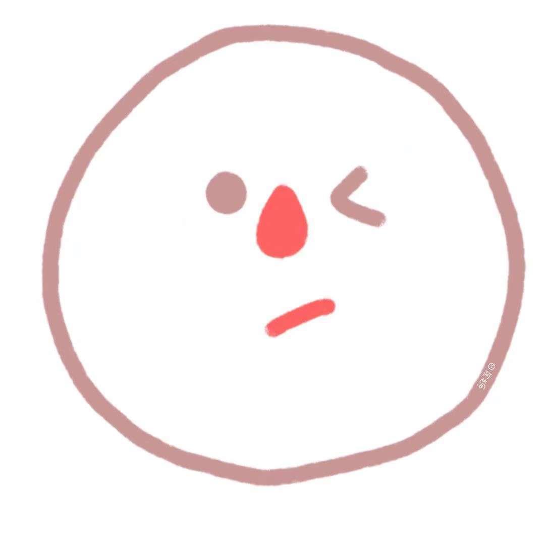 可爱简约风圆脸表情高清头像图片