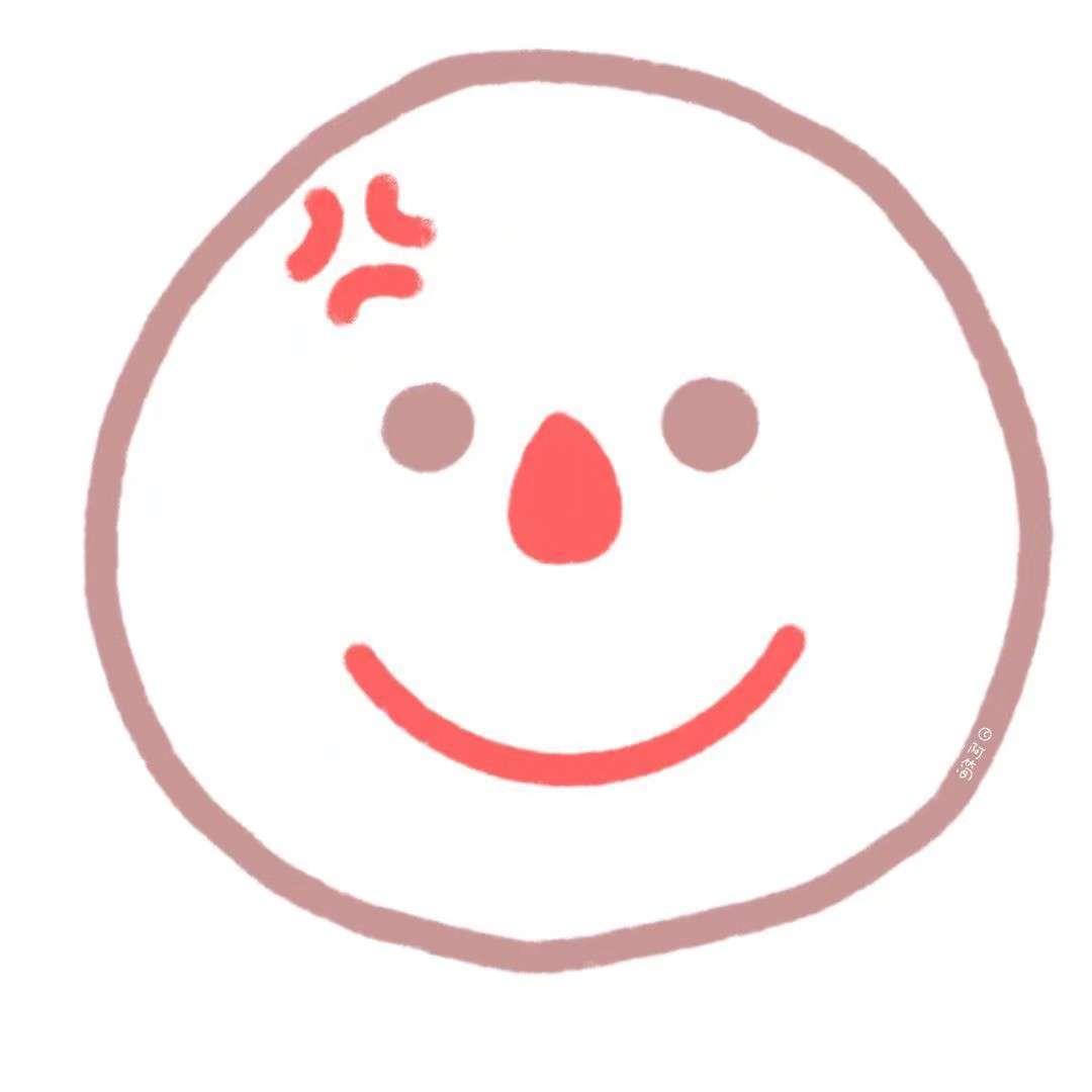 可爱简约风圆脸表情高清头像图片
