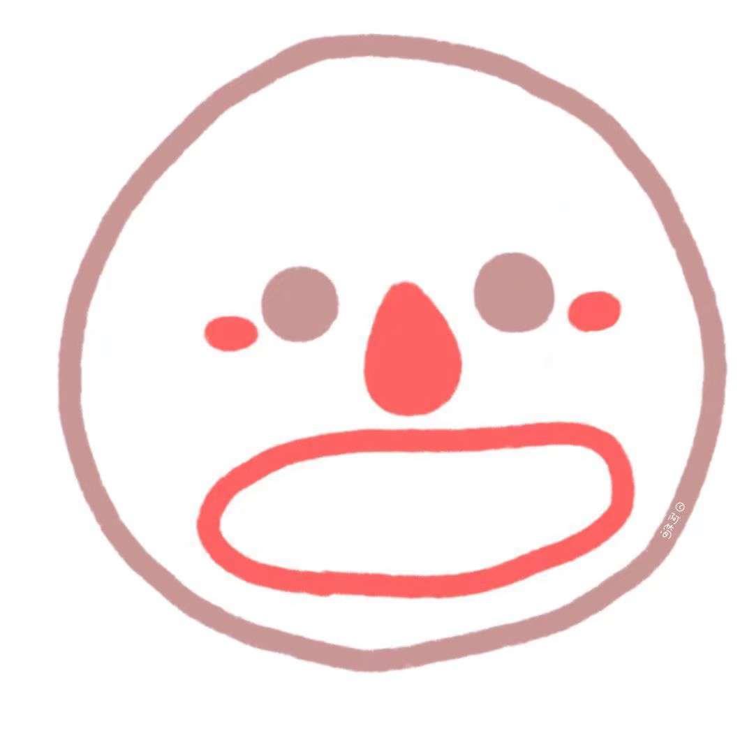 可爱简约风圆脸表情高清头像图片