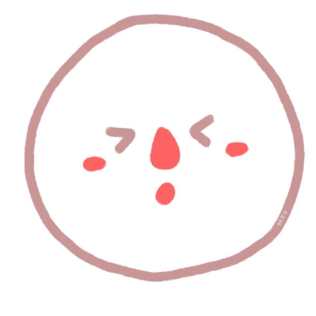 可爱简约风圆脸表情高清头像图片