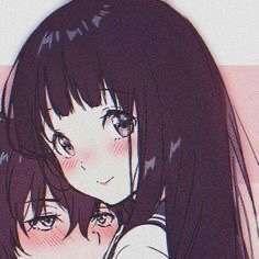 情侣动漫二次元粉嫩手绘头像图片