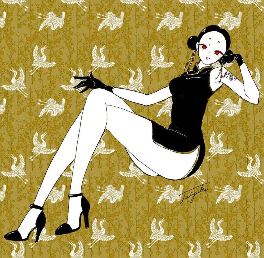 魅力性感个性的手绘插画高清头像图片