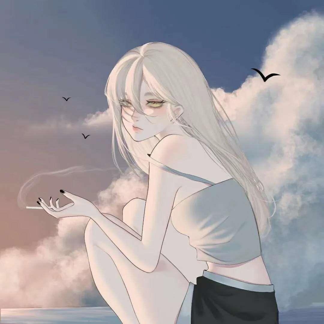 漂亮好看的动漫女头手绘头像图片