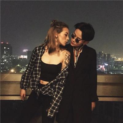 合拍很默契的个性情侣头像图片