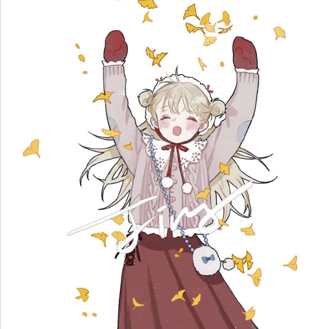 一年四季开心常驻动漫女生元气头像图片