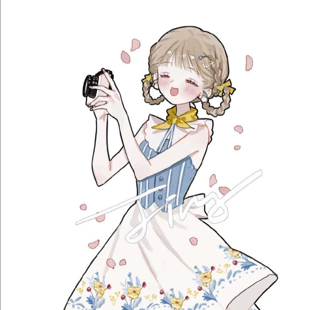 一年四季开心常驻动漫女生元气头像图片