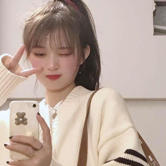 冬日专属ins森系温柔女生头像图片