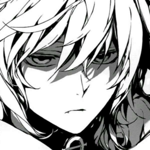 黑白漫画风的高冷男生头像图片