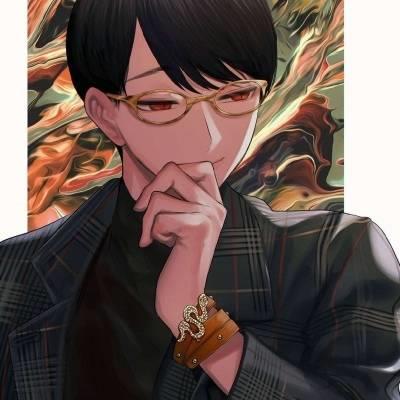 蛇与少年动漫暗黑系男高冷男生头像图片