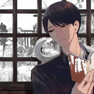 蛇与少年动漫暗黑系男高冷男生头像图片