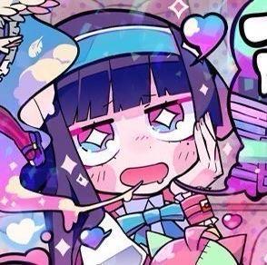紫色可爱元气少女动漫高清女生头像