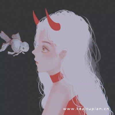 好看的一男一女漫画情侣头像_搞怪卡通cp头像图片