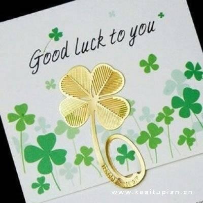 绿色小清新四叶草清新幸运草qq头像