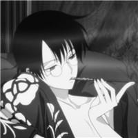 伤感动漫男头_二次元帅哥抽烟头像图片