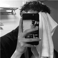 个性帅气真人男生黑白头像图片