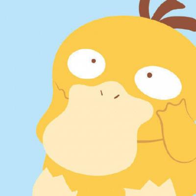 呆萌可爱的神奇宝贝可达鸭微信头像图片