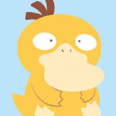 呆萌可爱的神奇宝贝可达鸭微信头像图片