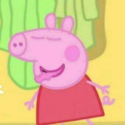 两只小猪猪可爱情侣秀恩爱头像图片大全