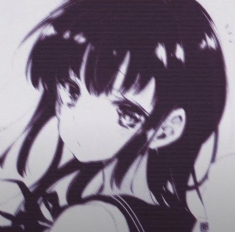漫画病娇女生暗黑二次元头像图片