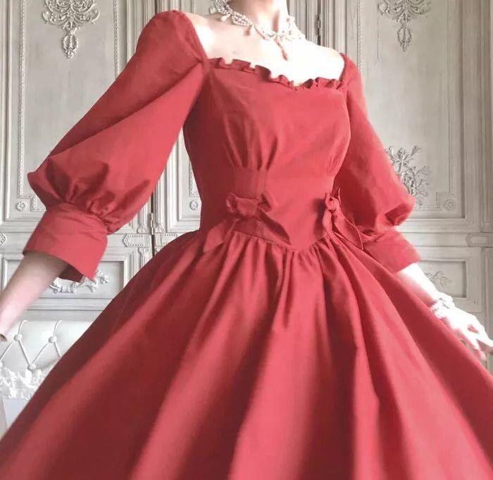 古风·复古·时尚红色系女生真人头像图片