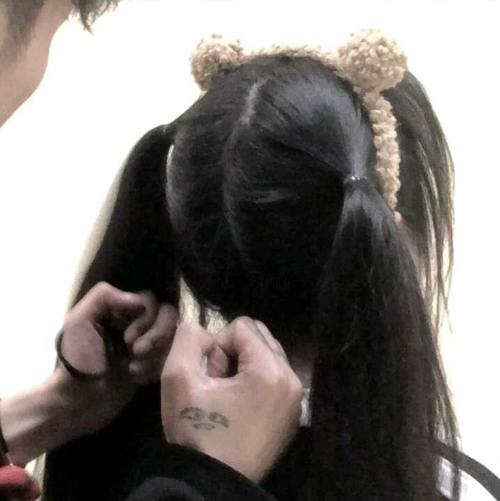 ins风经典情侣双人甜美头像图片