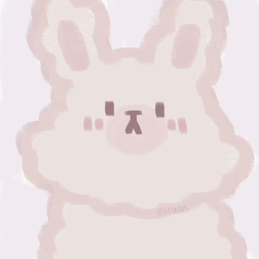 可爱粉嫩的小女生的卡通萌物头像图片