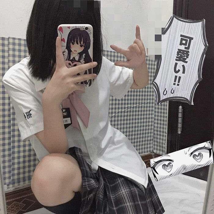 日系可爱甜美女生真人头像图片