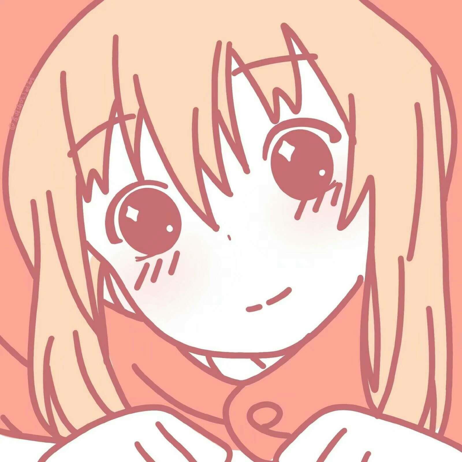 超可爱的粉粉嫩嫩动漫女生卡哇伊小不点头像图片