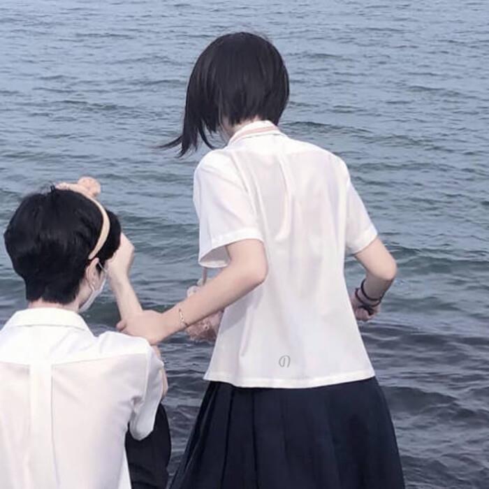 祁宋 ins恩爱真人唯美情头一对两张头像图片