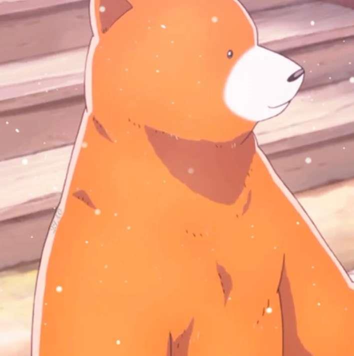 《当女孩遇到熊》雨宿町和熊井夏可爱动画头像图片