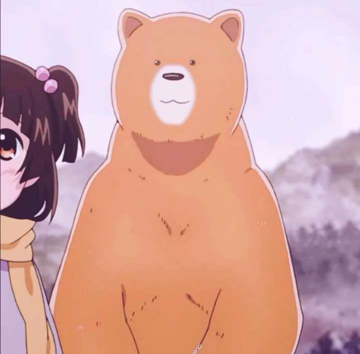 《当女孩遇到熊》雨宿町和熊井夏可爱动画头像图片
