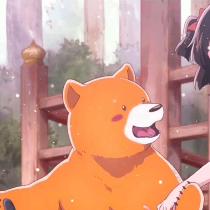 《当女孩遇到熊》雨宿町和熊井夏可爱动画头像图片